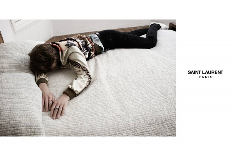 Jack Kilmer photographed by Hedi Slimane for Saint Laurent Spring/Summer 2016 Advertising Campaign