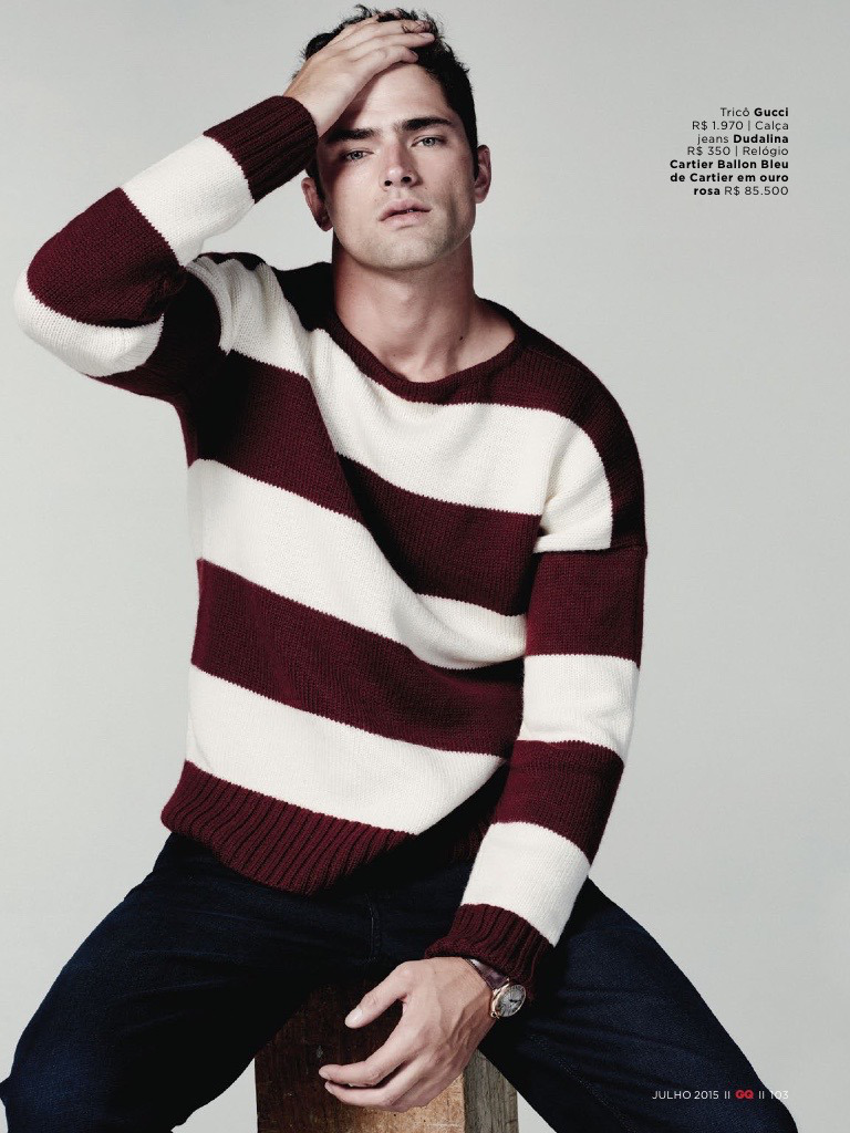 Sean O'Pry Models Fall Sweaters for GQ Brasil Editorial