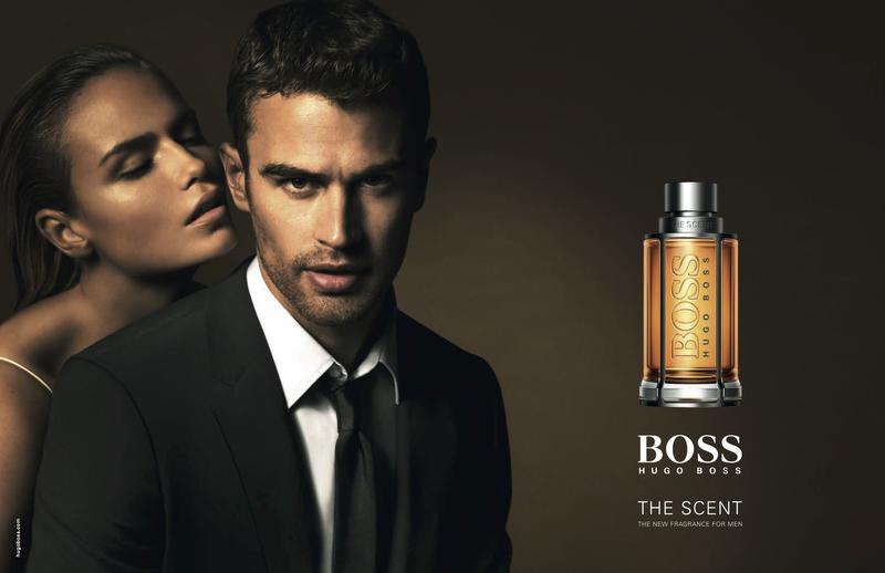 Theo James and model Natasha Poly for BOSS Hugo Boss fragrance campaign