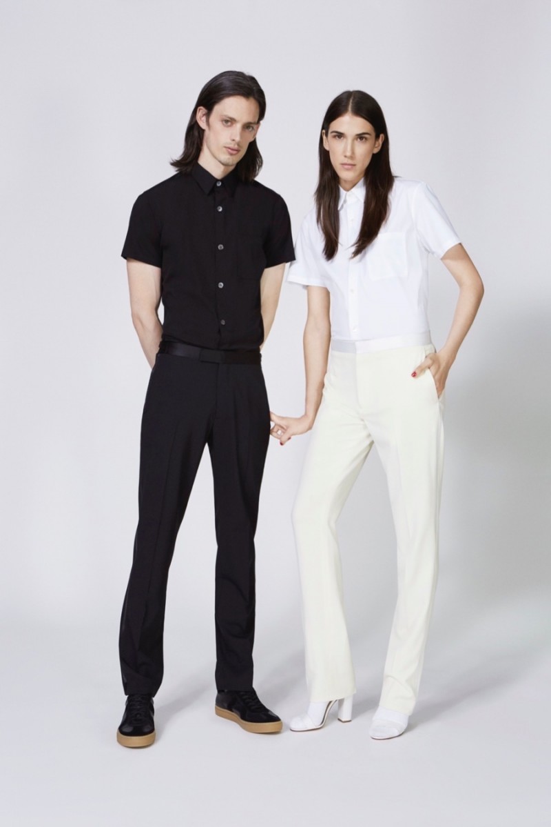 Theory champions modern basics with lean lines and the ease of items such as the short-sleeve button-down shirt.