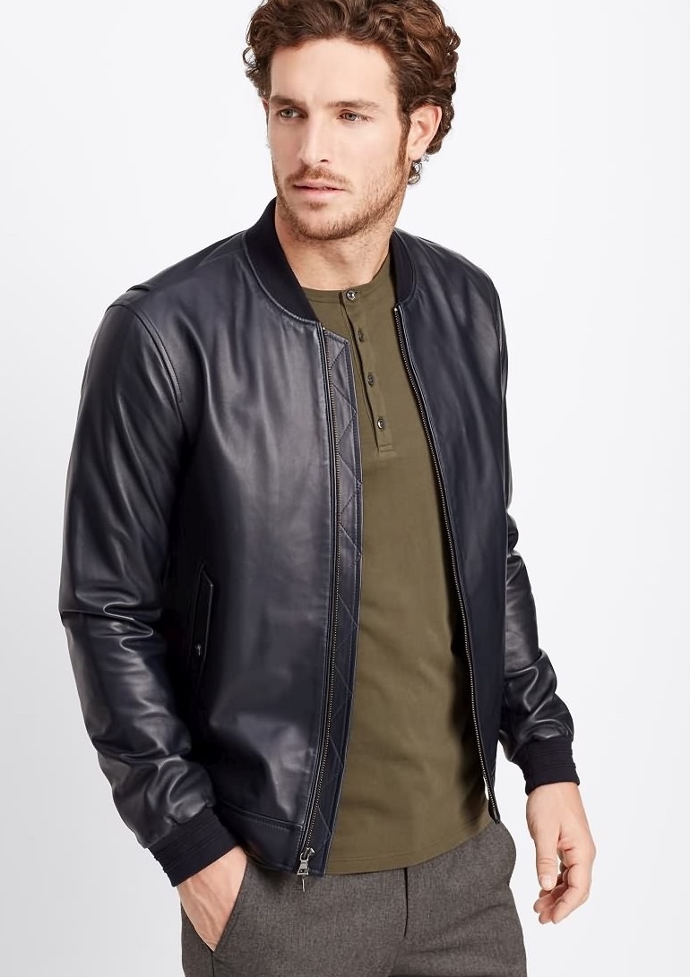 Justice Joslin Rocks Gray Styles from Vince's Pre-Fall 2015 Collection