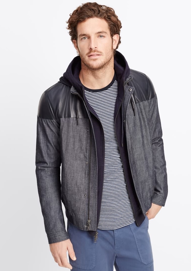 Justice Joslin Rocks Gray Styles from Vince's Pre-Fall 2015 Collection