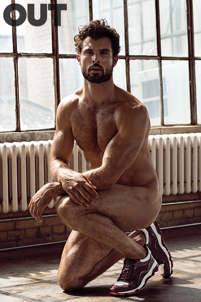 Photographed by Greg Vaughan, Walter goes nude for an accessories story in....