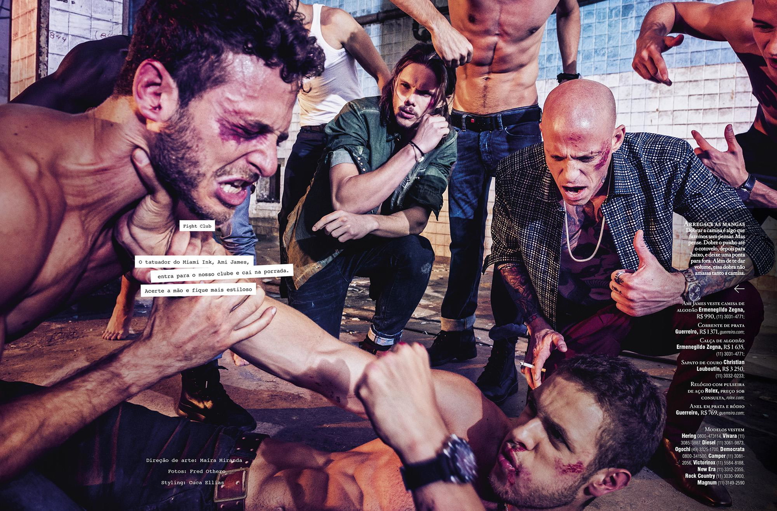 Fight Club: Tattoo Artist Ami James for Playboy Brasil – The Fashionisto Fight Club: Tattoo Artist Ami James for Playboy Brasil – The Fashionisto