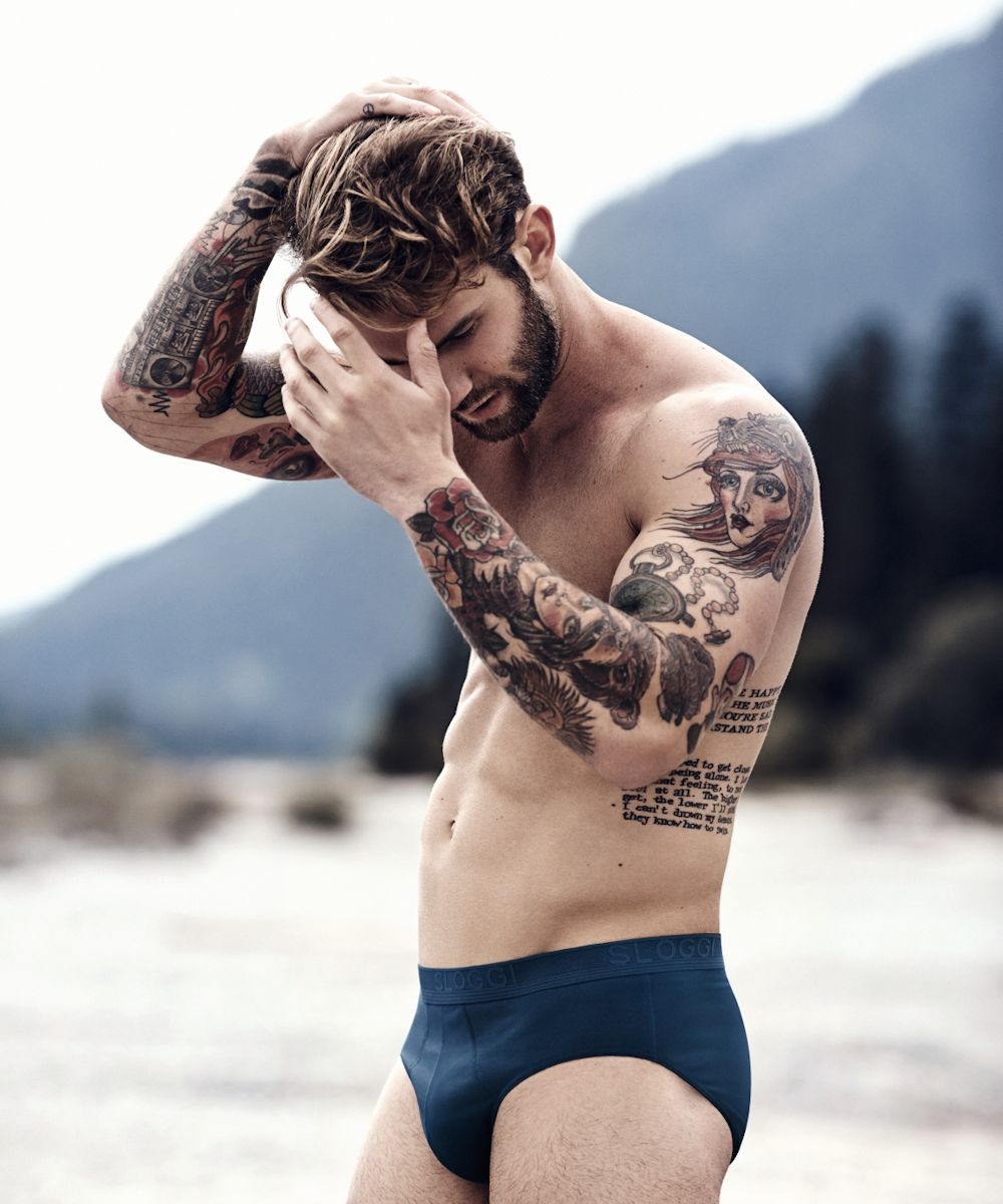 André Hamann Heads Outdoors in Sloggi's Latest Underwear Styles – The  Fashionisto