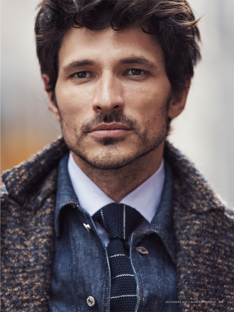 Andres Velencoso Segura is ready for his close-up in a Brioni mohair coat.