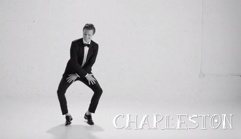 Ansel Elgort does the 1920s Charleston