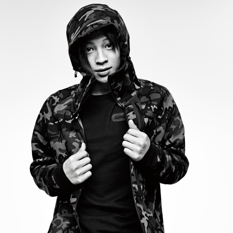 Snowboarder Ayumu Hirano wears Nike Tech Fleece Collection.