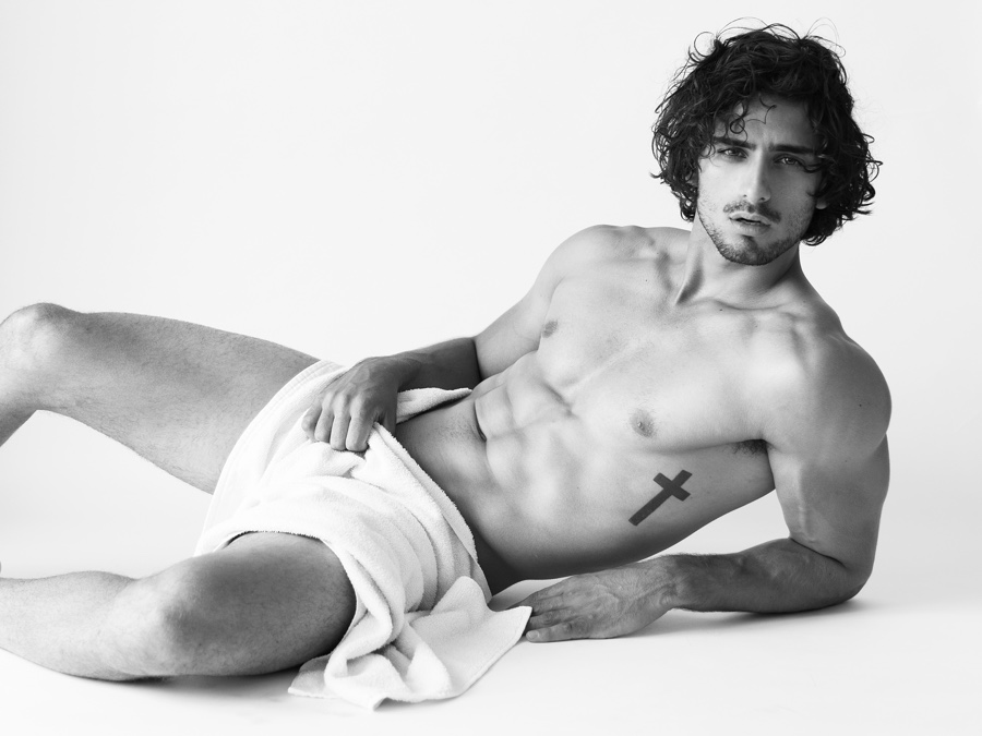 Christian Mazzilli Model 2015 Towel Shoot 001