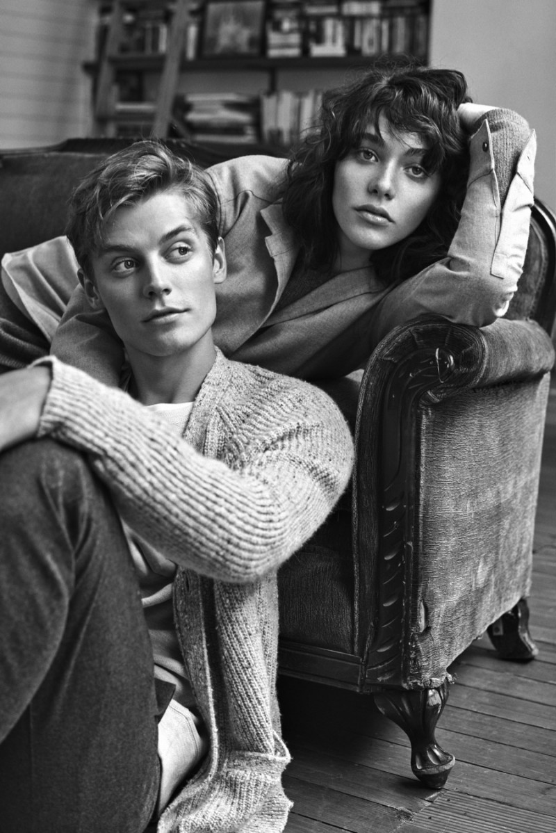 Janis Ancens and Steffy Argelich serve up relaxed looks for Club Monaco Fall/Winter 2015 Campaign