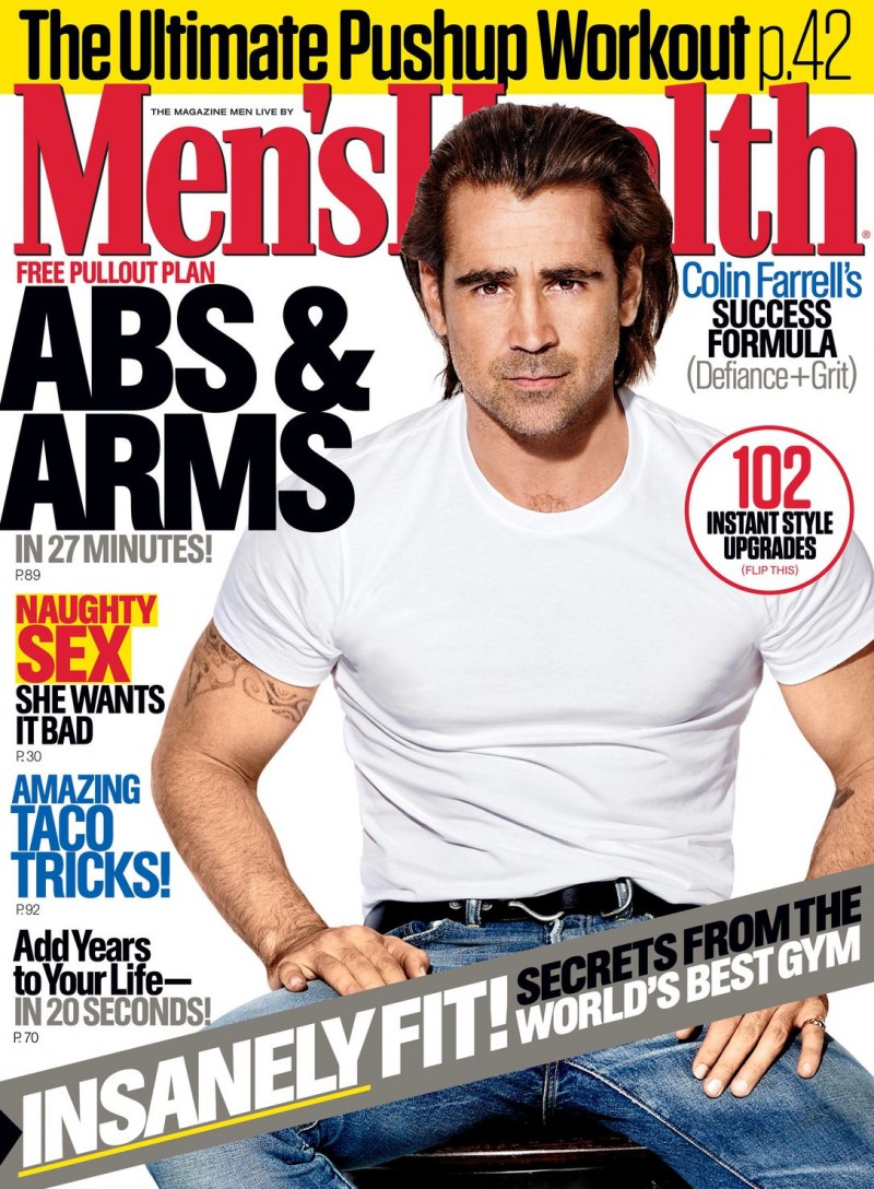 Colin Farrell Mens Health September 2015 Cover