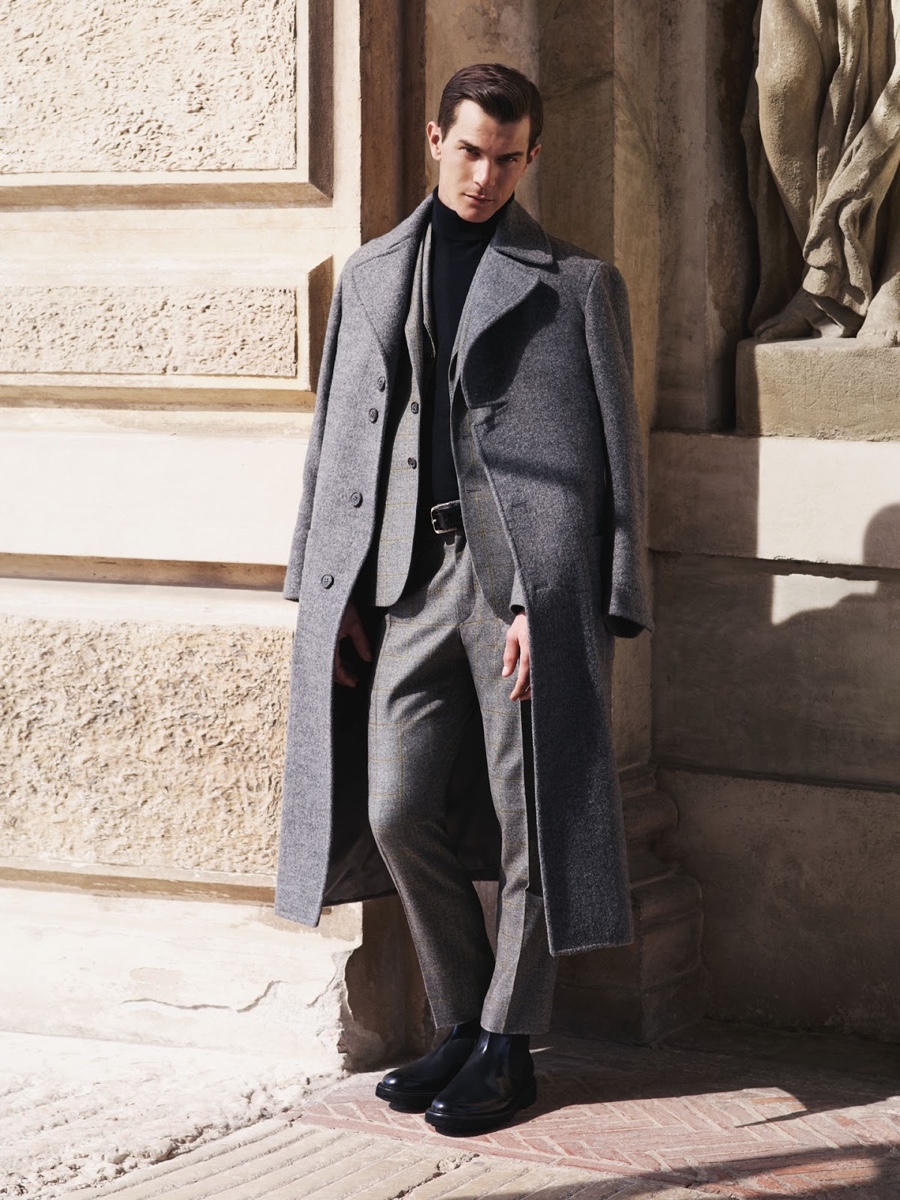 Corneliani Fall Winter 2015 Menswear Collection Look Book 022