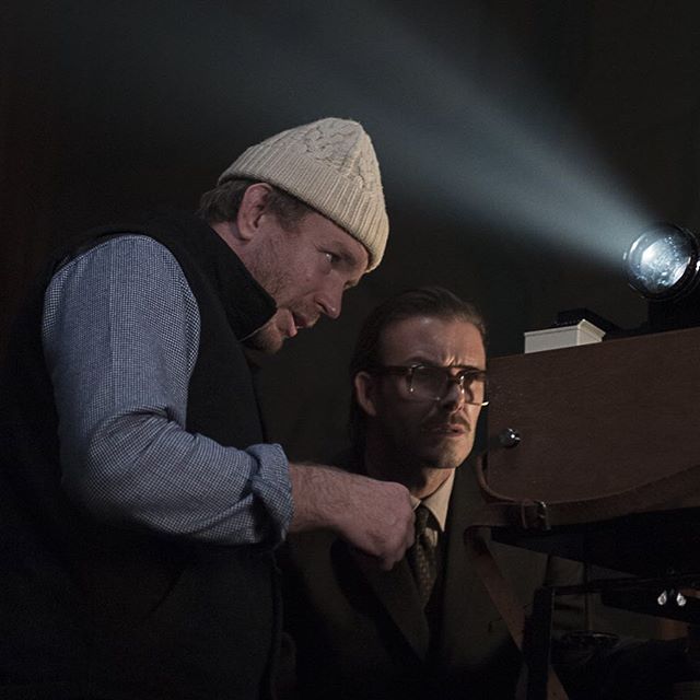 Guy Ritchie and David Beckham behind the scenes of The Man from U.N.C.L.E.