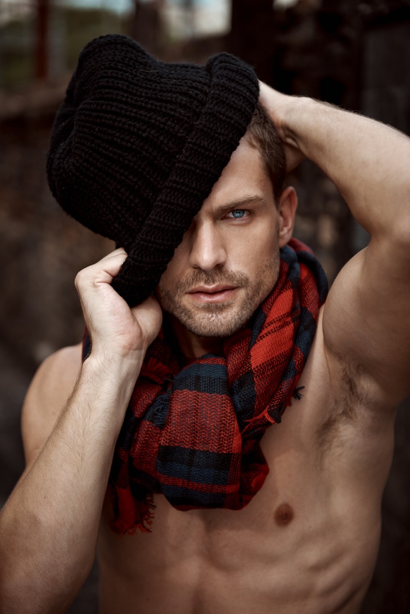 Michael wears scarf Cotton On and hat H&M.