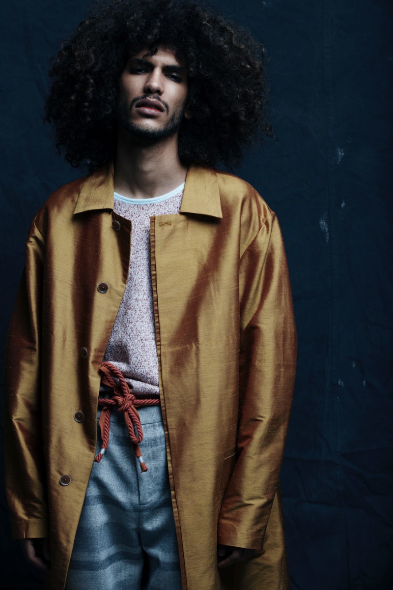 Yassine Rahal wears Thaddeus O'Neil Spring/Summer 2016