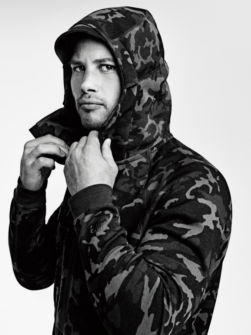 Rugby player Francois Hougaard wears Nike Tech Fleece Collection.