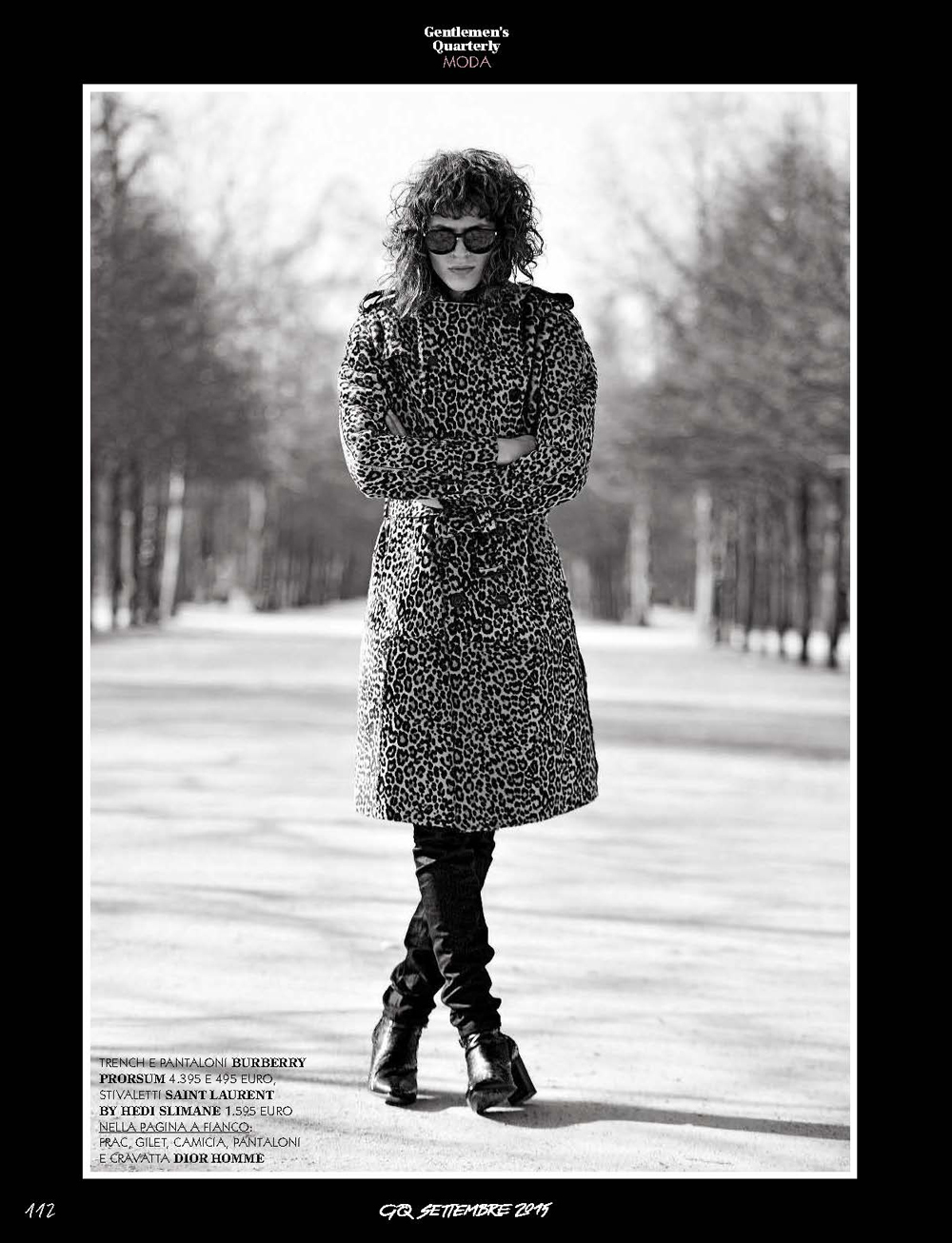 George Culafic Rocks Saint Laurent, Giorgio Armani + More for GQ Italia Fashion Editorial