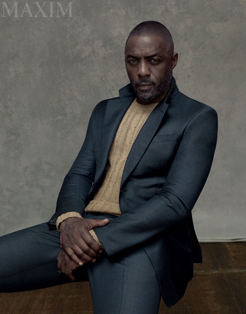 Idris Elba Maxim September 2015 Cover Photo Shoot 007