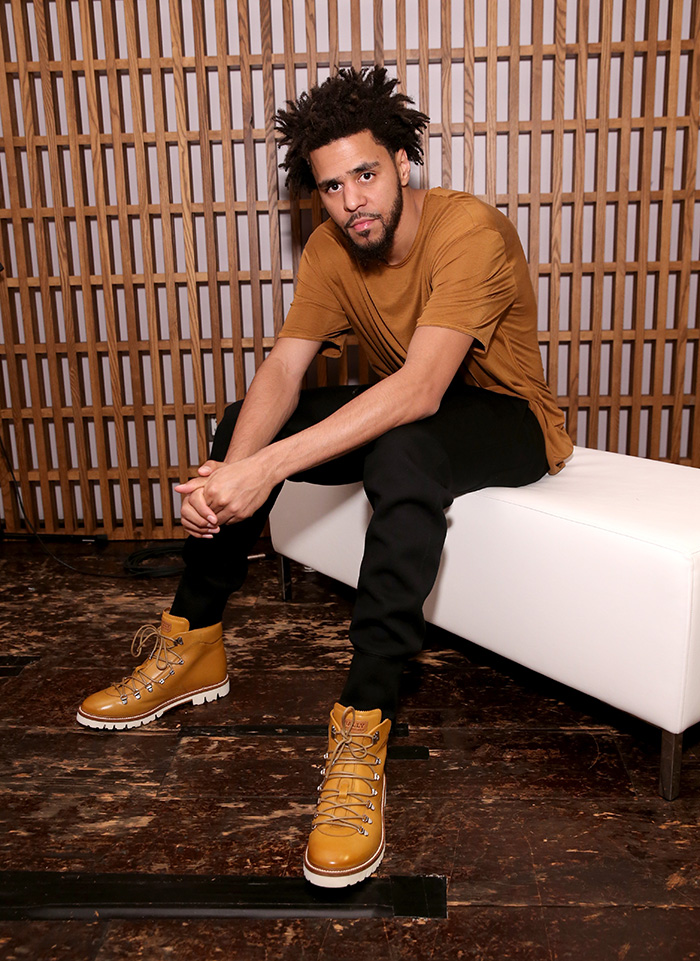 J. Cole attends Bally's New York screening of Off the Grid.