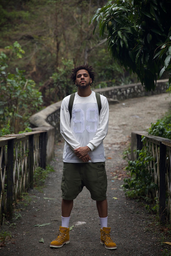 J. Cole in Off The Grid wearing a pair of his hiking boots.