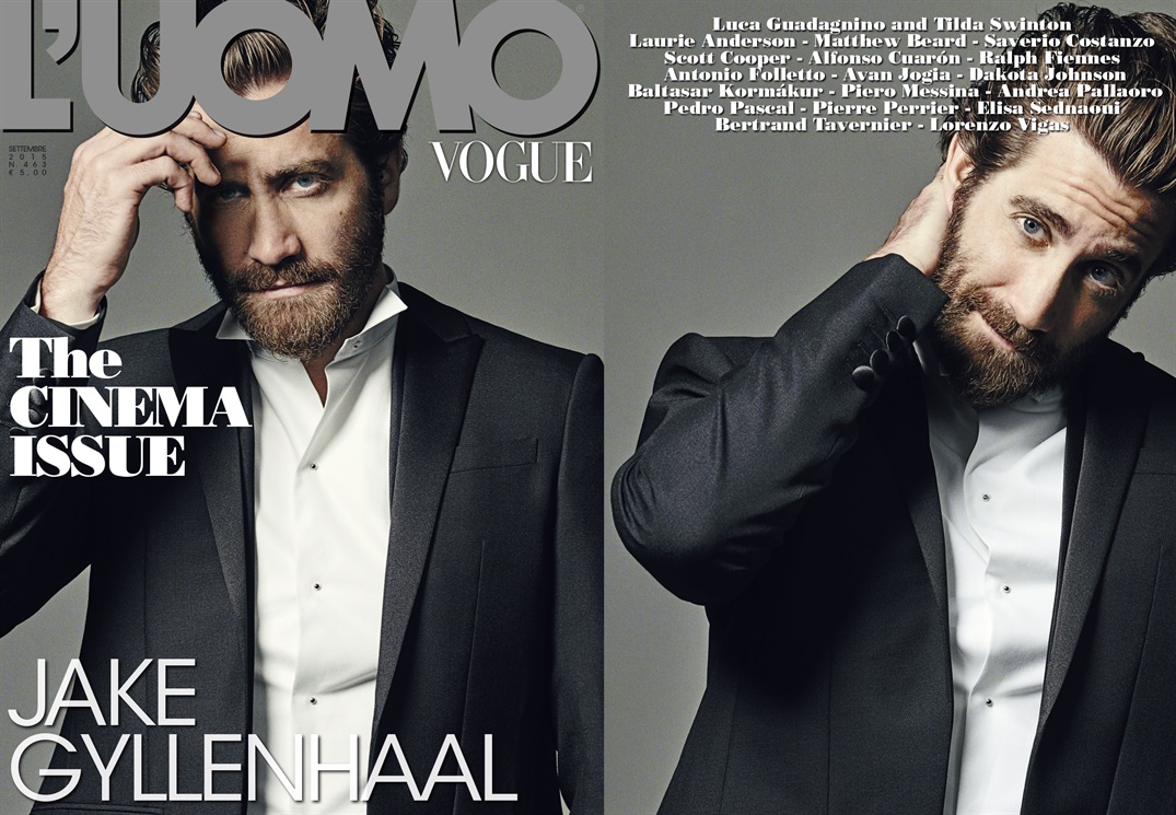 Jake Gyllenhaal Goes Dapper for September 2015 L'Uomo Vogue Cover Shoot