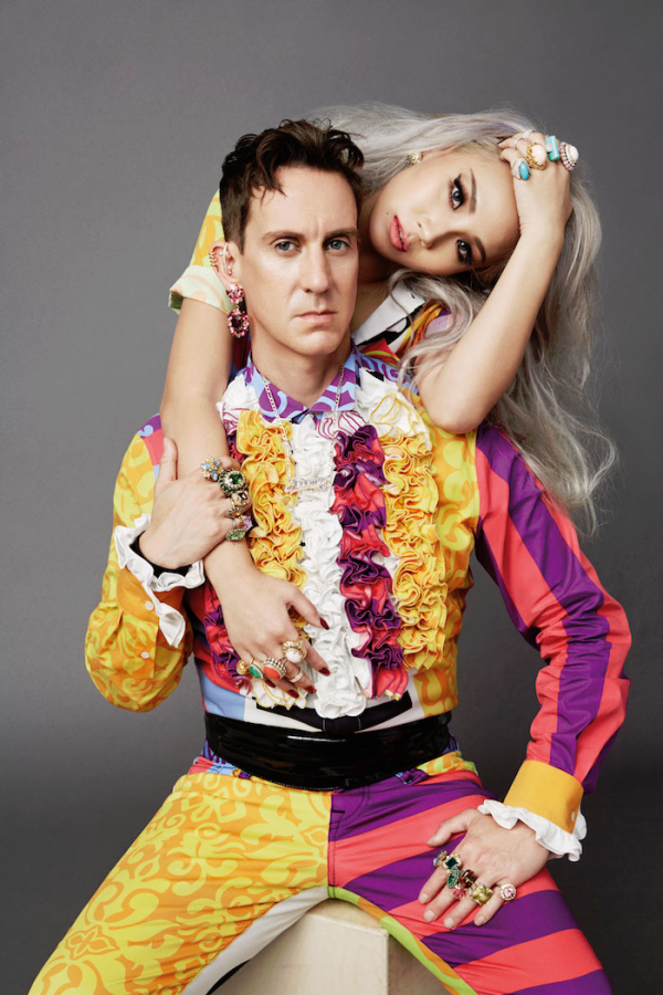 Jeremy Scott is joined by his muse and singer CL for the September 2015 issue of Paper magazine. The duo wears outlandish fashions from Scott's latest collection for Italian fashion brand Moschino.
