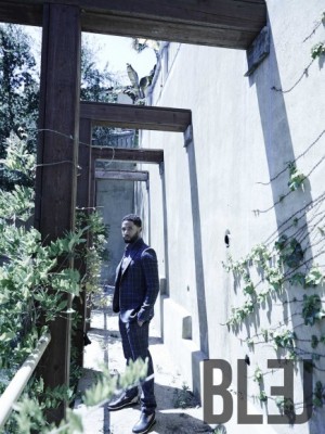 Jussie Smollett Bleu 2015 Cover Photo Shoot 001