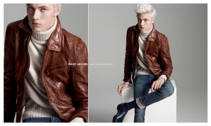 Lucky Blue Smith models Marc Jacobs for Simons