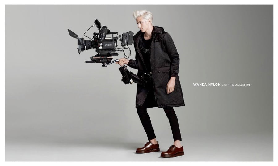 Lucky Blue Smith Simons Fall 2015 Fashion Shoot