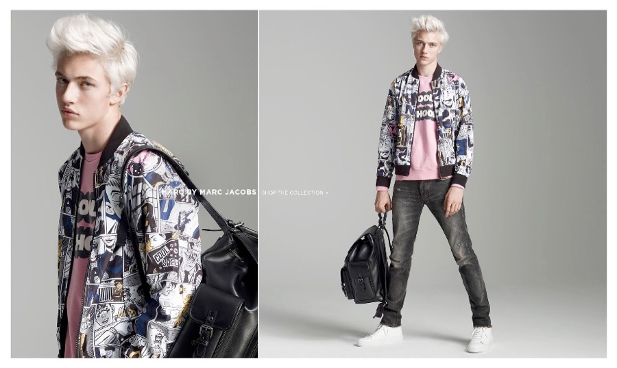 Lucky Blue Smith Simons Fall 2015 Fashion Shoot