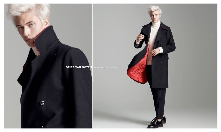 Lucky Blue Smith Simons Fall 2015 Fashion Shoot
