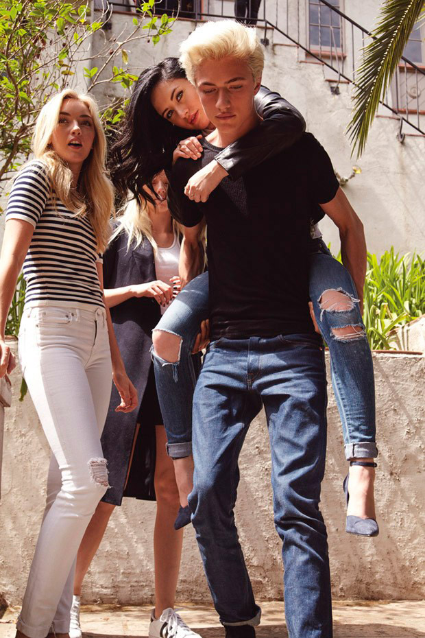 Lucky Blue Smith Sisters WWD Shoot 003 » Lucky Blue Smith + Sisters Star in WWD Cover Shoot Lucky Blue Smith Sisters WWD Shoot 003
