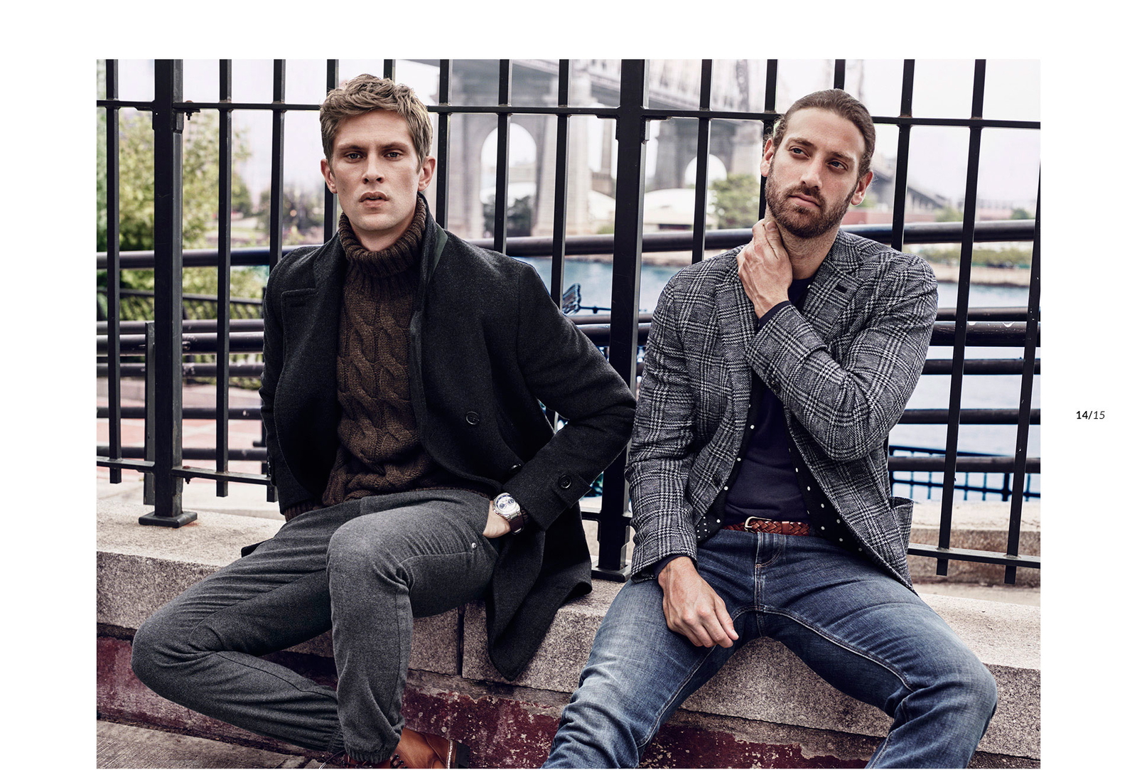 Mathias Lauridsen + Matthew Avedon Front Massimo Dutti’s Fall/Winter 2015 NYC Limited Collection Campaign