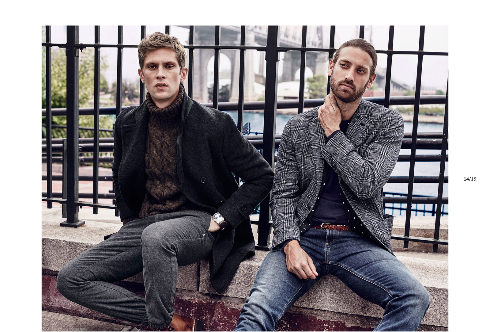 Mathias Lauridsen + Matthew Avedon Front Massimo Dutti's Fall/Winter ...