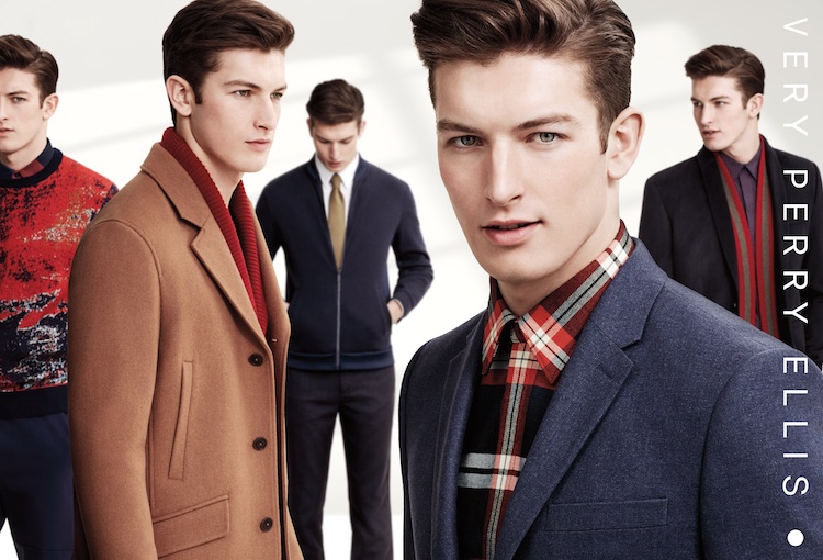 Model Oli Lacey for Perry Ellis Fall/Winter 2015 Campaign