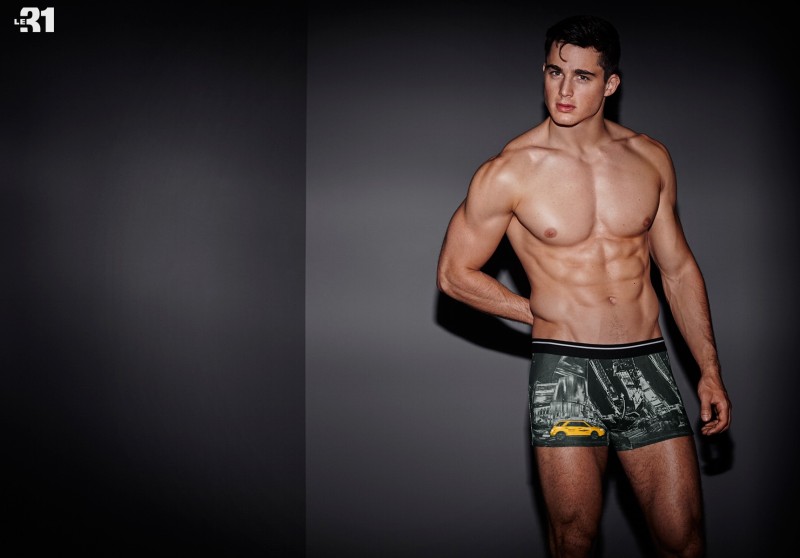 Pietro Boselli for Simons 2015 Underwear Photo Shoot