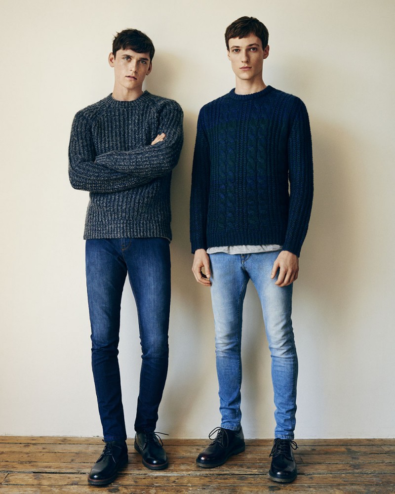 Anders Hayward and Tommaso de Benedictis go casual in crewneck sweaters.