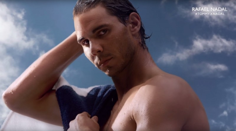 A still from Rafael Nadal's new Tommy Hilfiger Bold fragrance campaign.