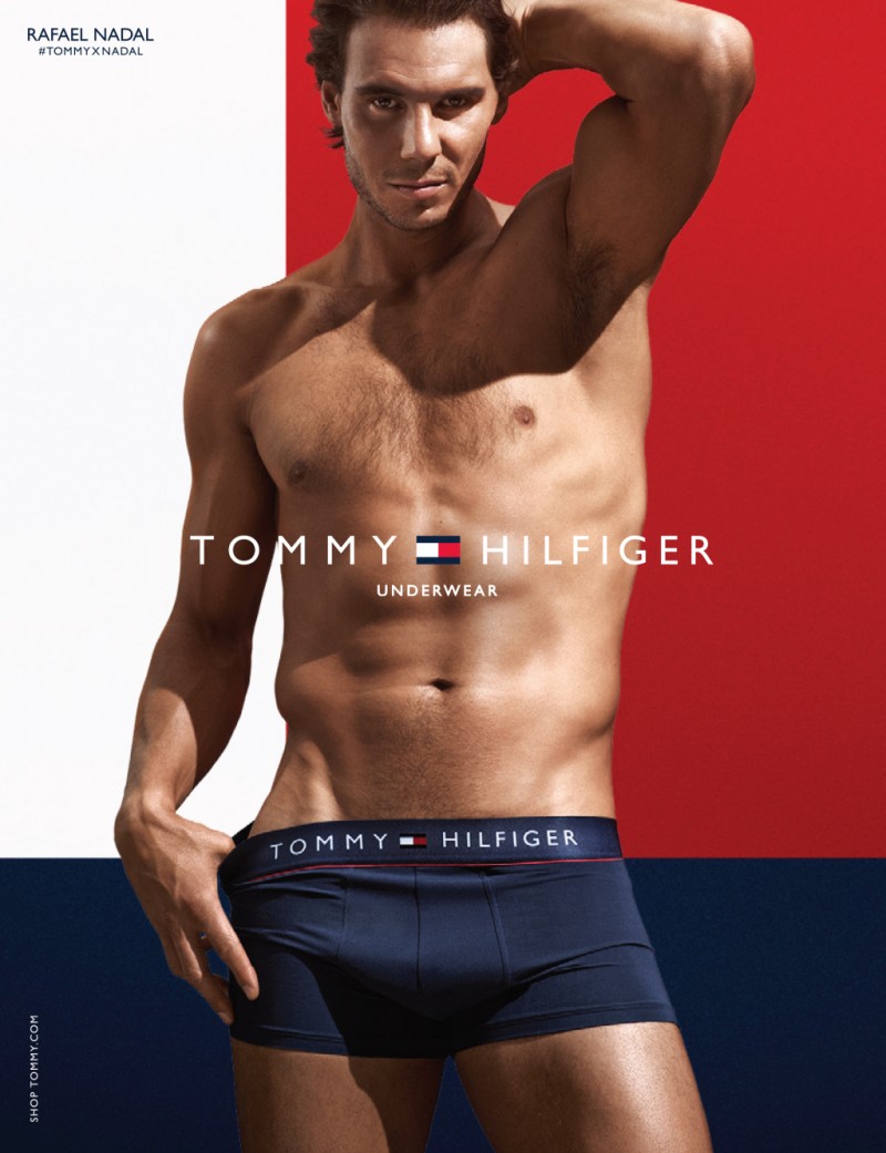 Tennis player Rafael Nadal stars in Tommy Hilfiger's new underwear campaign.
