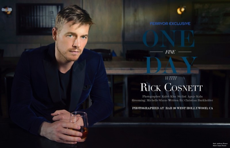 Rick Cosnett connects with Ferrvor for a new photo shoot.