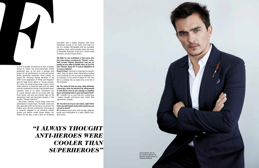 Rupert Friend Da Man August September 2015 Cover Photo Shoot 004 » Rupert Friend Covers August/September 2015 Da Man Rupert Friend Da Man August September 2015 Cover Photo Shoot 004