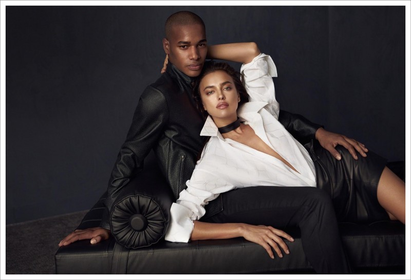 Models Sacha M'Baye and Irina Shayk for Network's fall-winter 2015 campaign