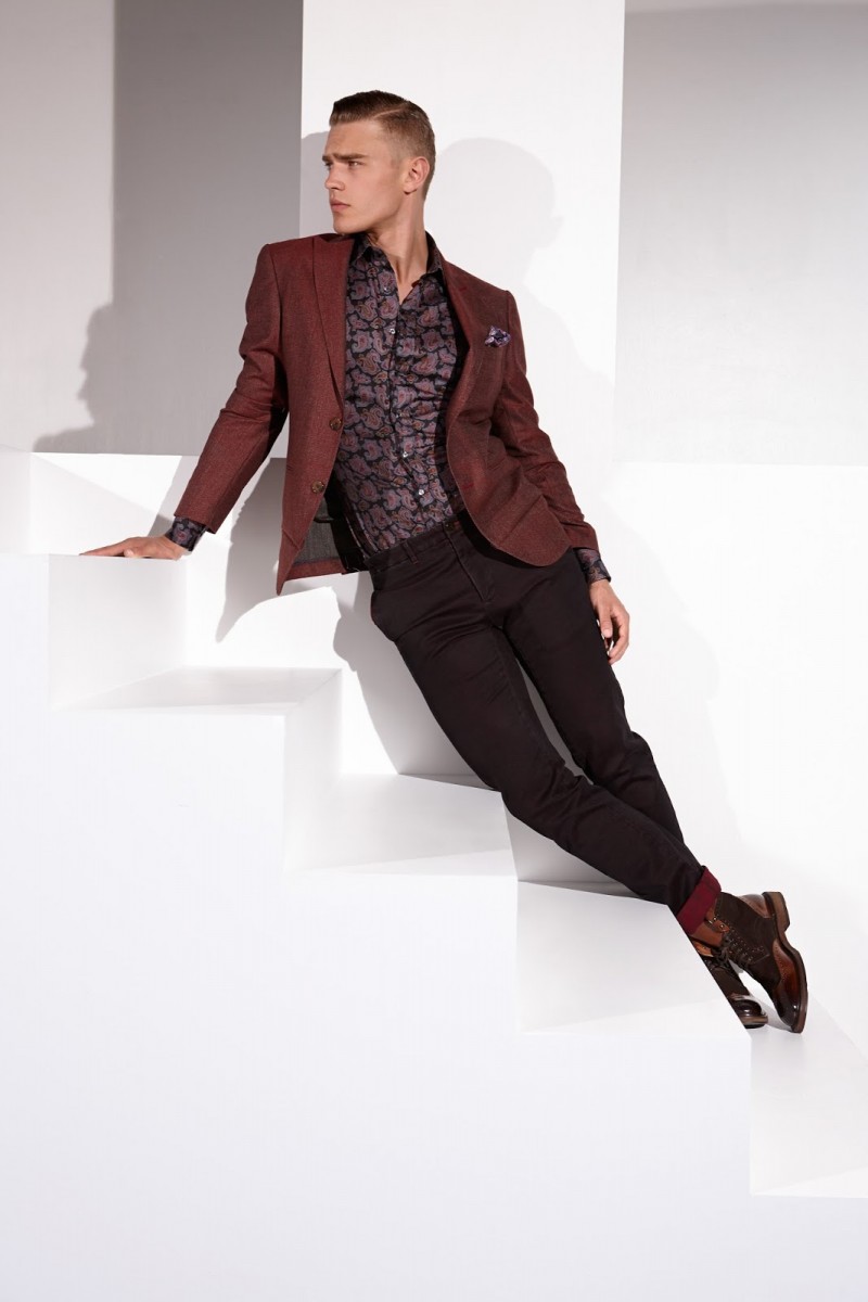 Bo Develius mixes suiting separates for a contemporary look.