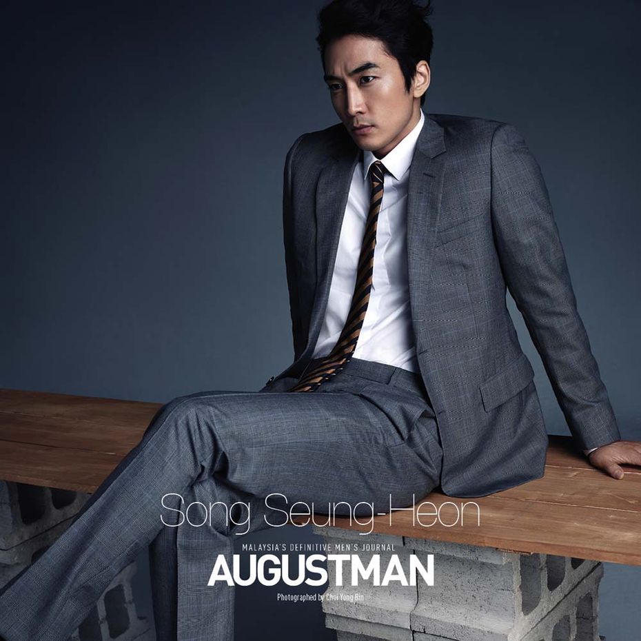 Song Seung-heon is Elegant in Suits for August Man Shoot