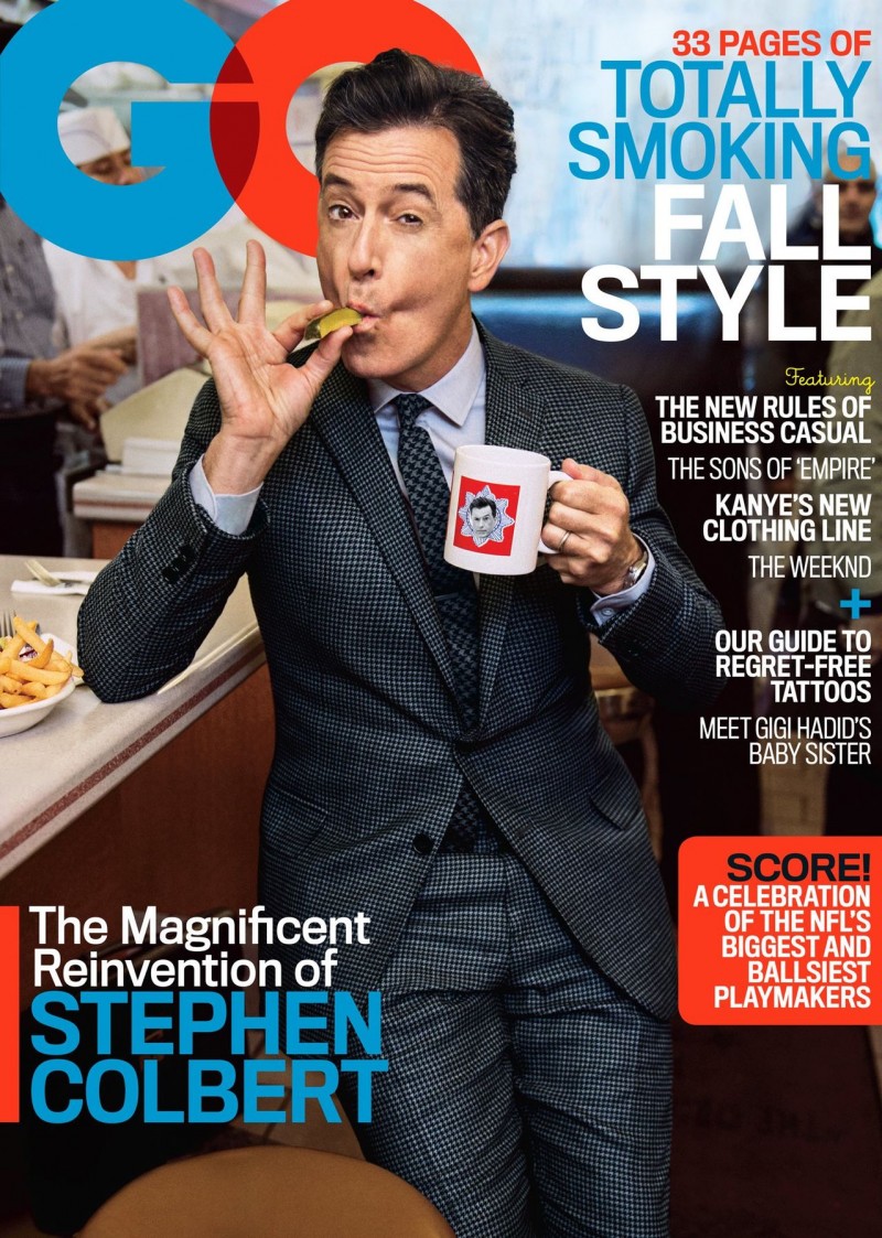 Stephen Colbert covers the September 2015 issue of GQ