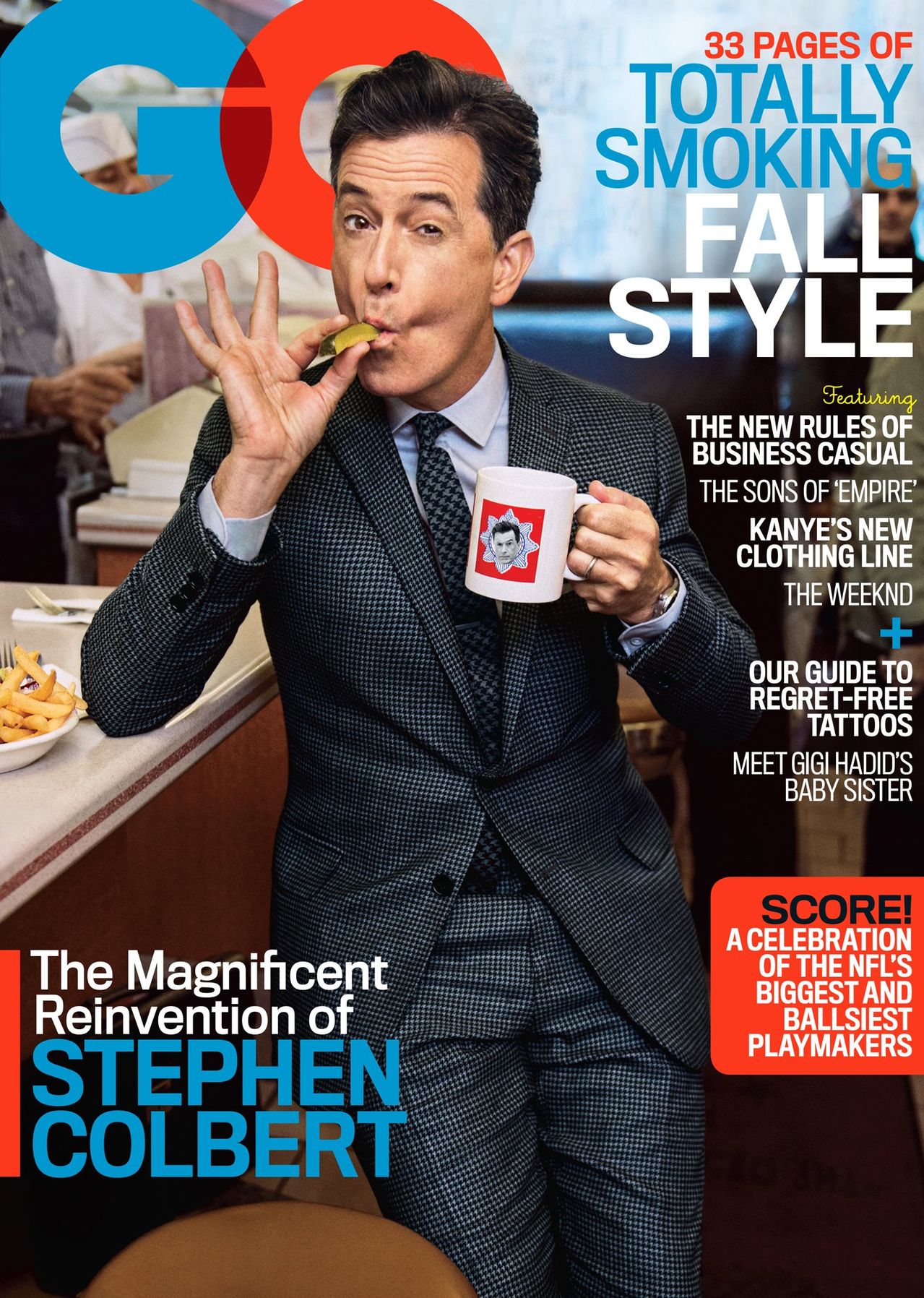 Stephen Colbert GQ September 2015 Cover Photo Shoot 001
