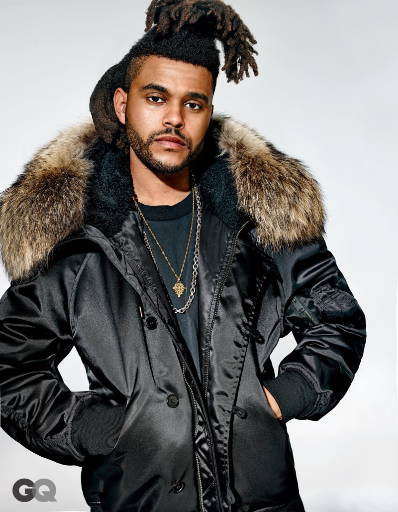 The Weeknd poses for the pages of GQ.