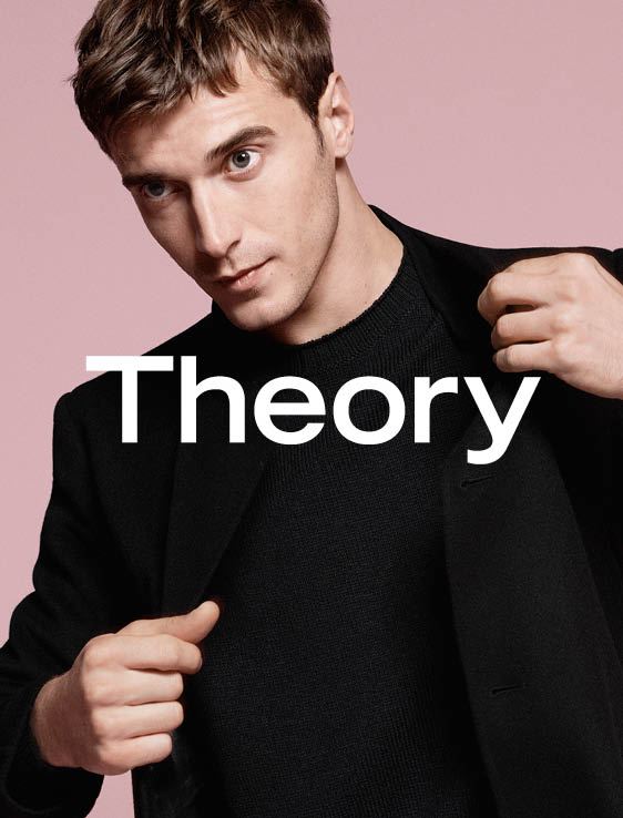 French model Clément Chabernaud for Theory fall-winter 2015 campaign