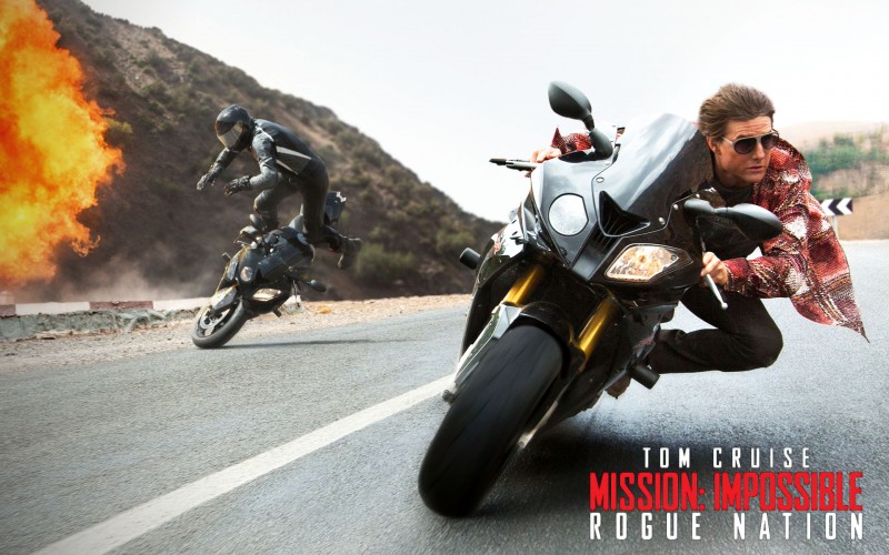 Tom Cruise Mission Impossible Rogue Nation Sunglasses Picture Motorcycle