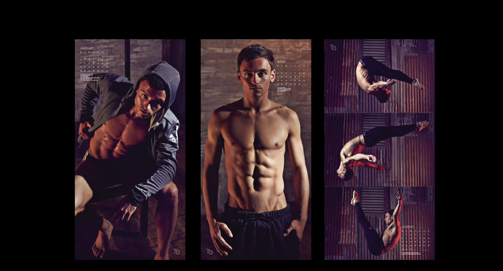 Behind the Scenes Watch Tom Daley Shoot 2016 Calendar The Fashionisto